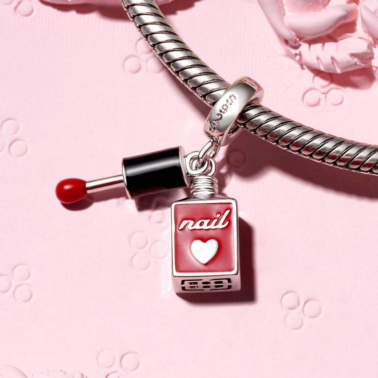 Gnoce Nail Polish Double Pendant Dangle Charm