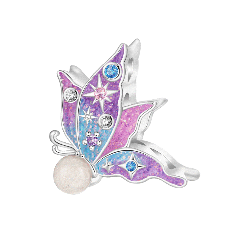 Gnoce Butterfly Glow-in-the-Dark Charm
