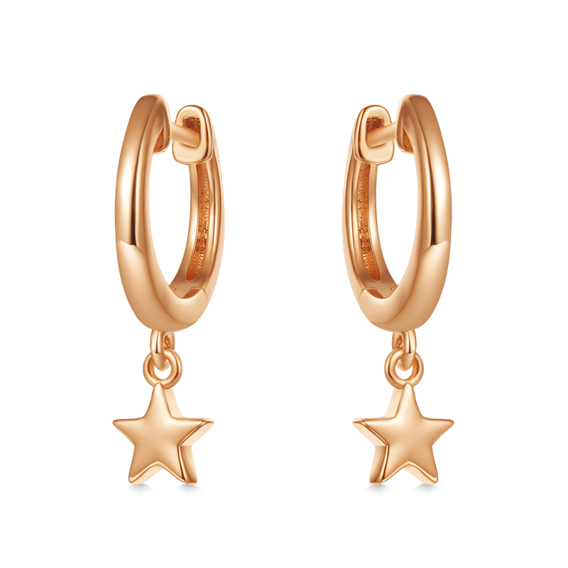 Gnoce Star Dangling Dangle Earrings