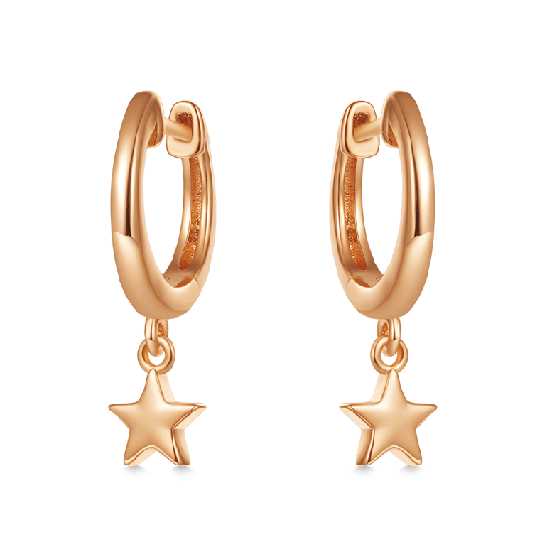Gnoce Star Dangling Dangle Earrings