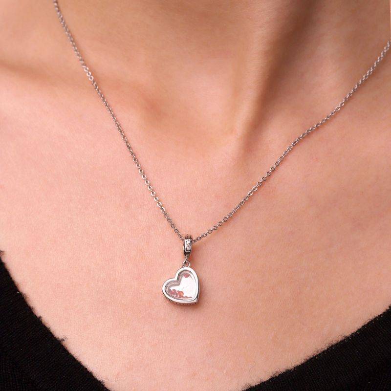 Gnoce Mother's Day Birthstones Forever Heart Pendant Dangle Charm