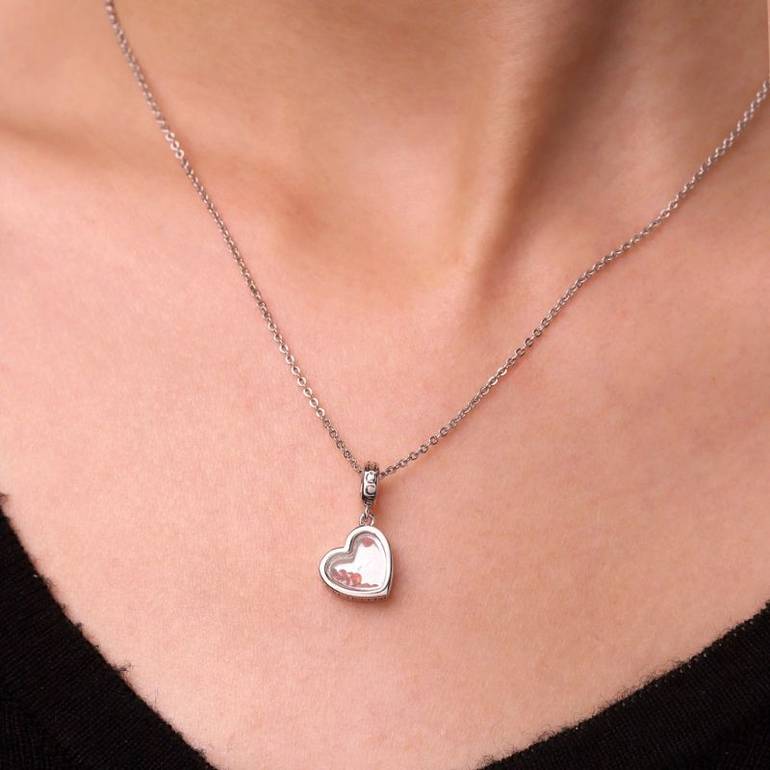 Gnoce Mother's Day Birthstones Forever Heart Pendant Dangle Charm