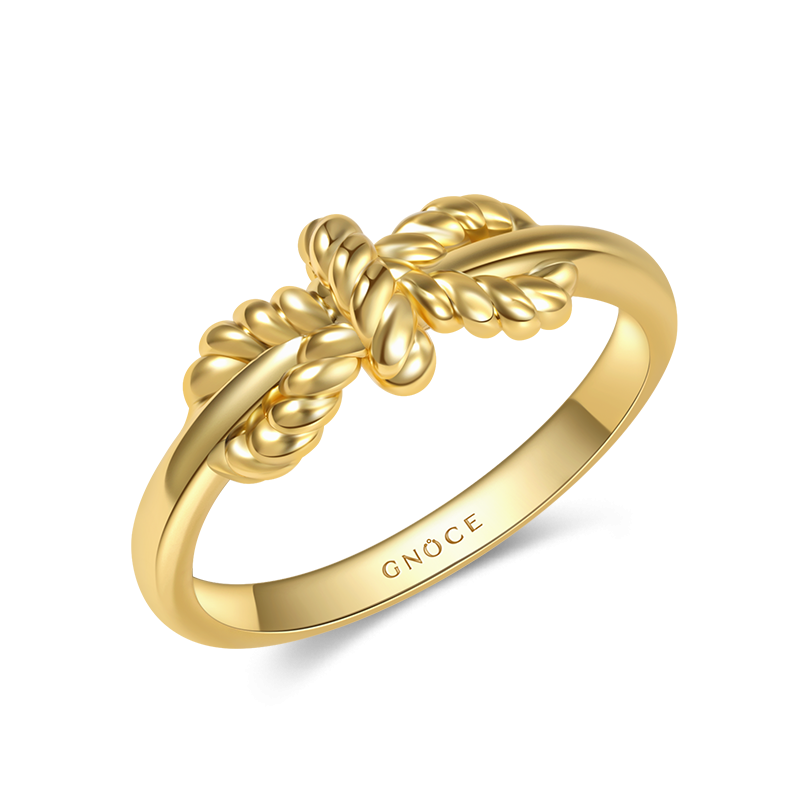 Gnoce Exquisite Bow Tie Ring