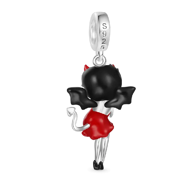 Gnoce Halloween Little Devil Betty Boop Pendant Dangle Charm
