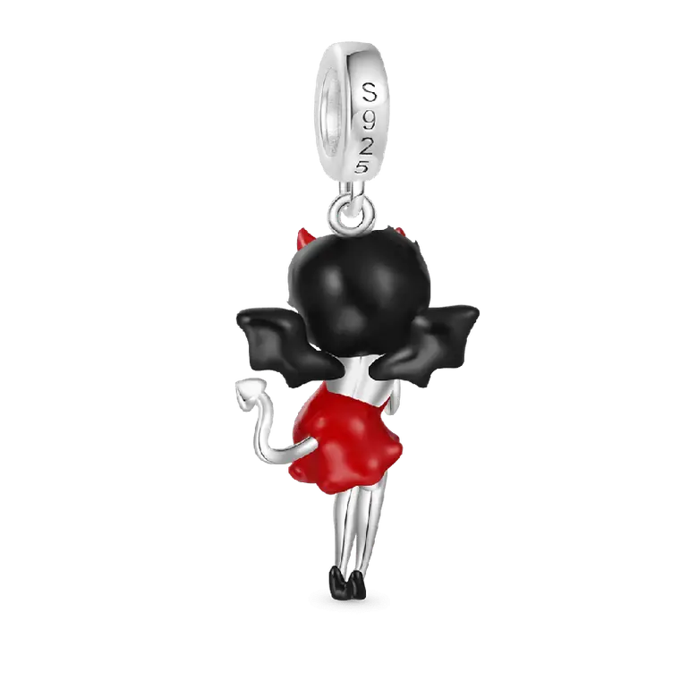 Gnoce Halloween Little Devil Betty Boop Pendant Dangle Charm