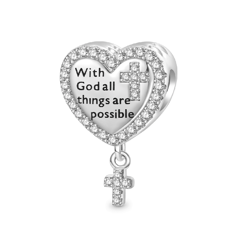 Gnoce Double-Sided Devotion Heart Charm