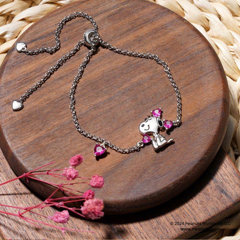 Gnoce Peanuts Snoopy Love Heart Adjustable Bracelets