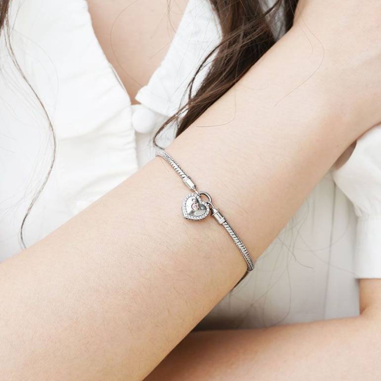 Heart Lock Bracelets S925 Silver