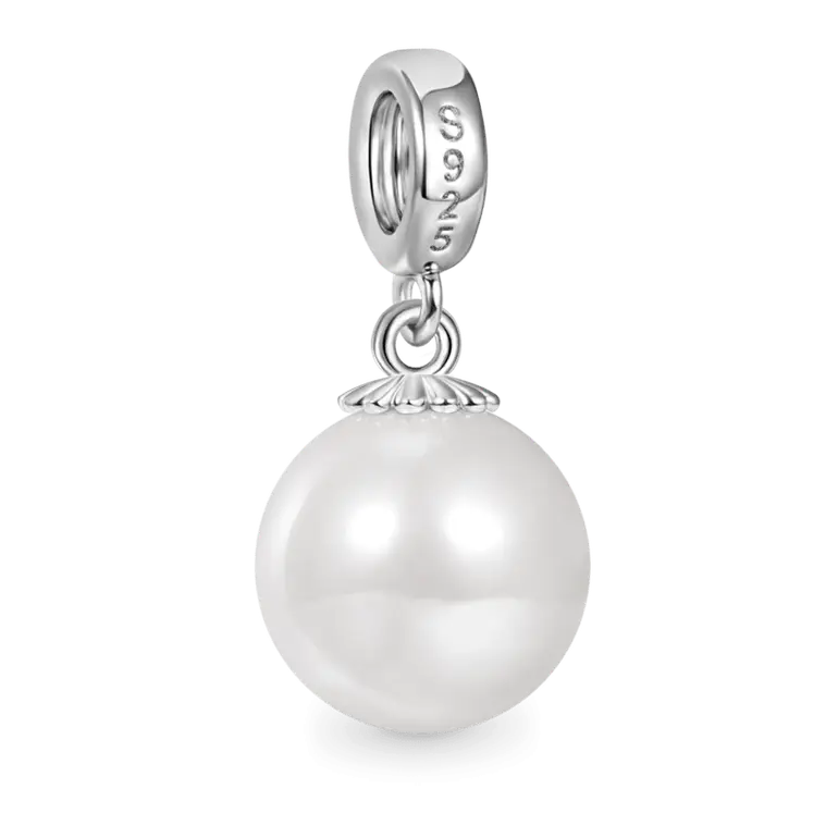 Gnoce Elegant Pearl Pendant Dangle Charm