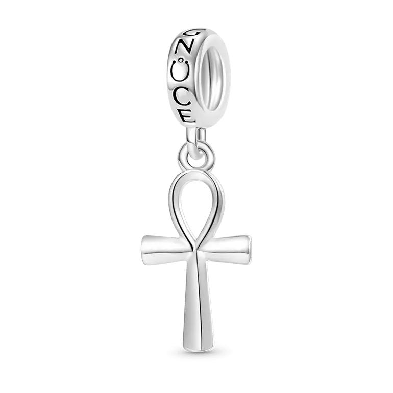 Gnoce Egyptian Ankh Cross Pendant Dangle Charm