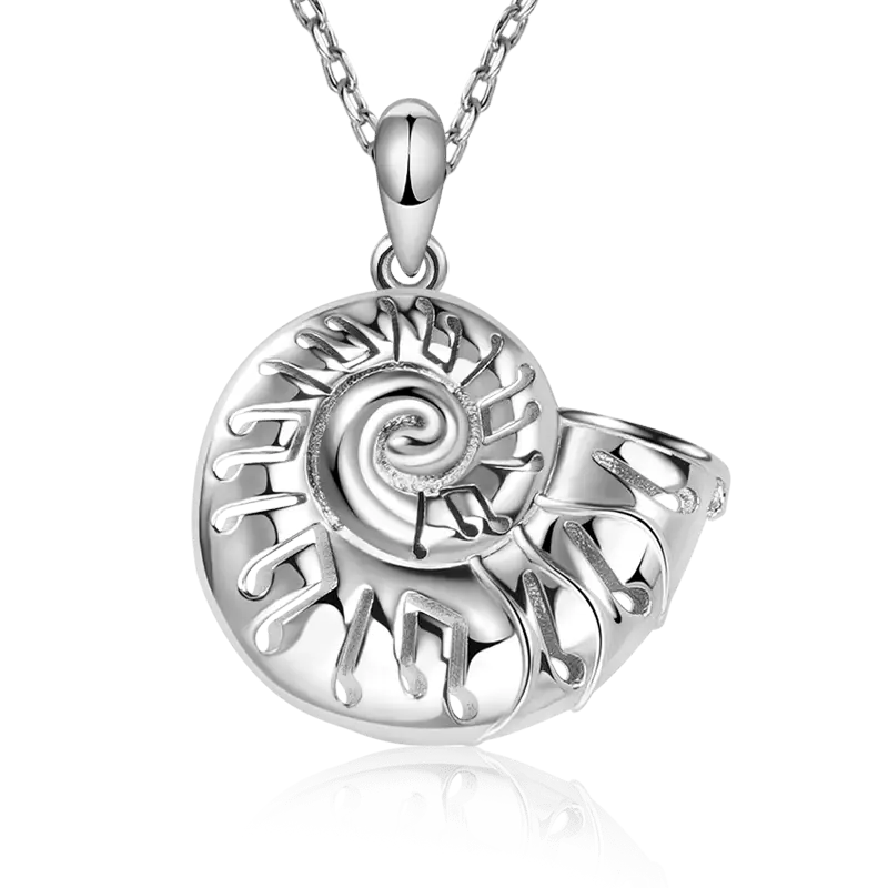 Conch Musical Note Necklaces 925 Sterling Silver