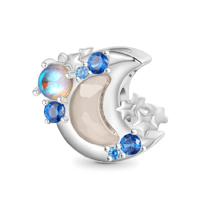 Gnoce Color-changing Moon Moonstone Charm
