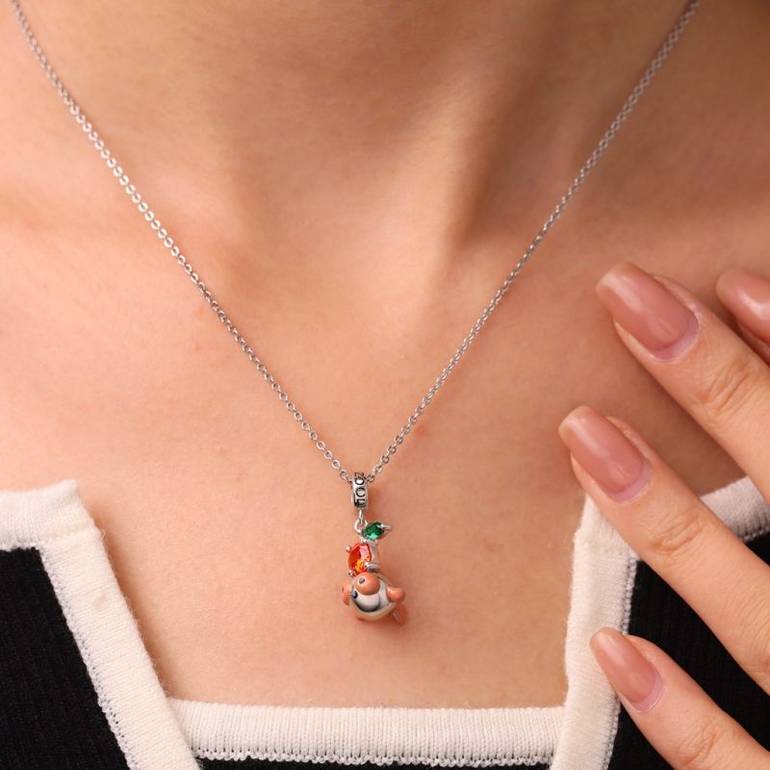 Gnoce Bubble-eye Goldfish Pendant Dangle Charm