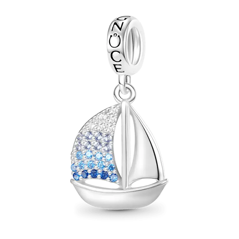 Gnoce Sailing Boat Pendant Dangle Charm