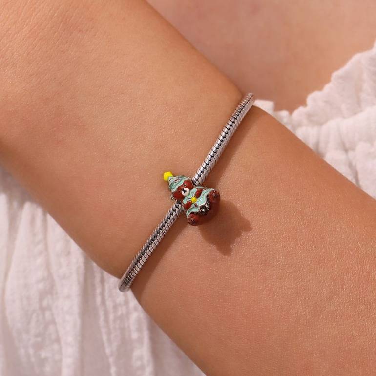 Gnoce Cute Bear Christmas Tree Charm