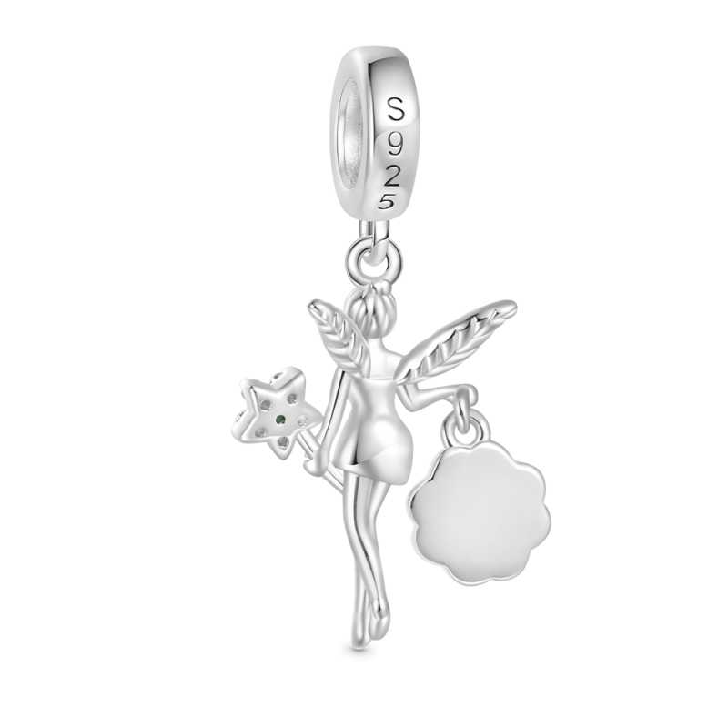 Gnoce Fairy Hand-held Glow-in-the-Dark Four-leaf Clover Pendant Dangle Charm