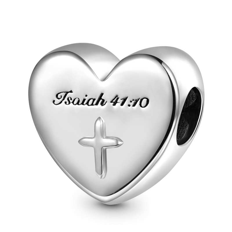 Gnoce Sparkling Bible Heart Charm