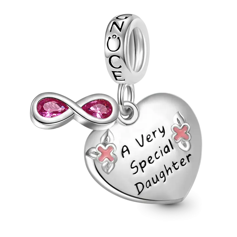 Gnoce Infinite Love Heart Pendant Dangle Charm