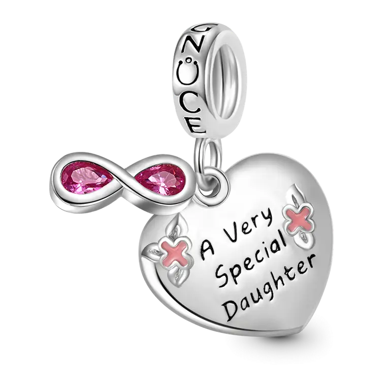 Gnoce Infinite Love Heart Pendant Dangle Charm