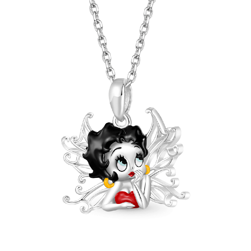 Gnoce Betty Boop Wings Necklaces