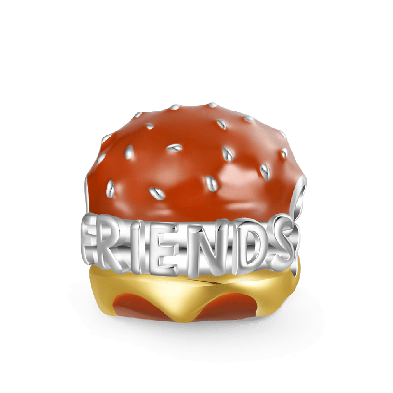 Gnoce Delicious Burger Engravable Charm