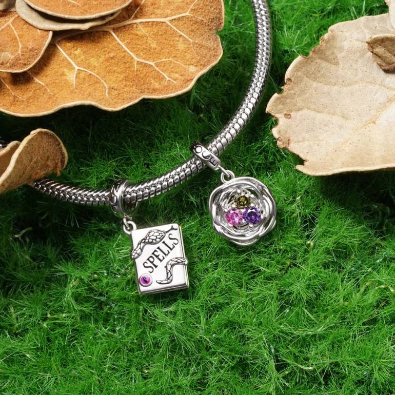 Gnoce 'Expecto Patronum' Magic Spell Book Pendant Dangle Charm