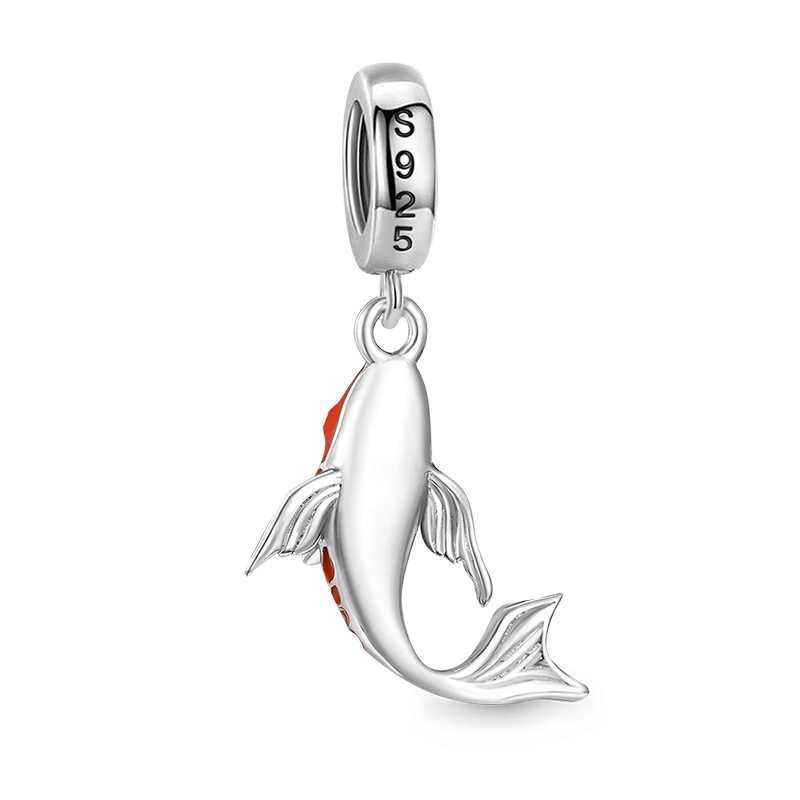 Gnoce Lucky Carp Fish Pendant Dangle Charm