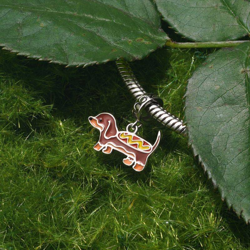 Gnoce Dachshund Pendant Dangle Charm