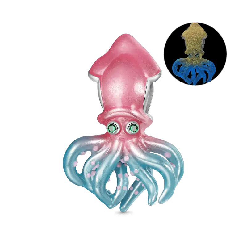 Gnoce Ocean Glow-in-the-Dark Magic Squid Charm