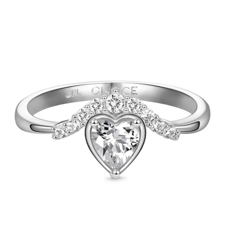 Gnoce Vintage Heart Cut V Shape Ring