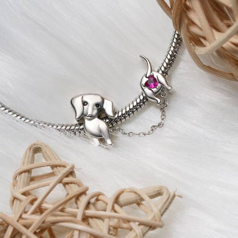 Gnoce Lively Dachshund Combination Charm