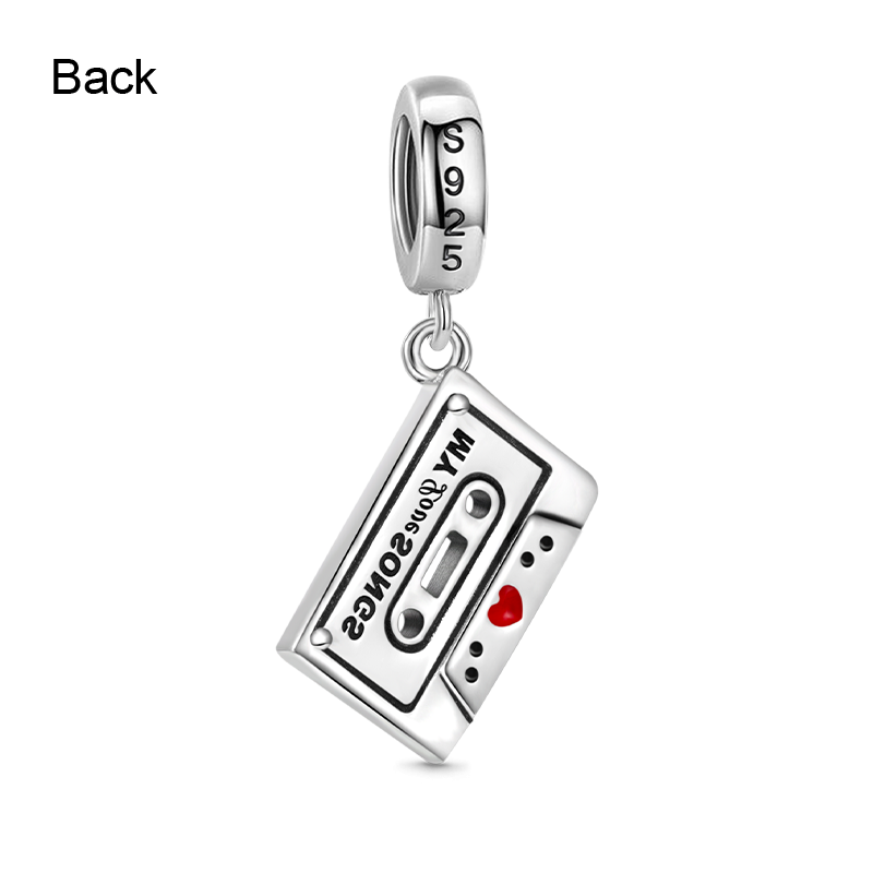 Gnoce Cassette Tape Pendant Dangle Charm