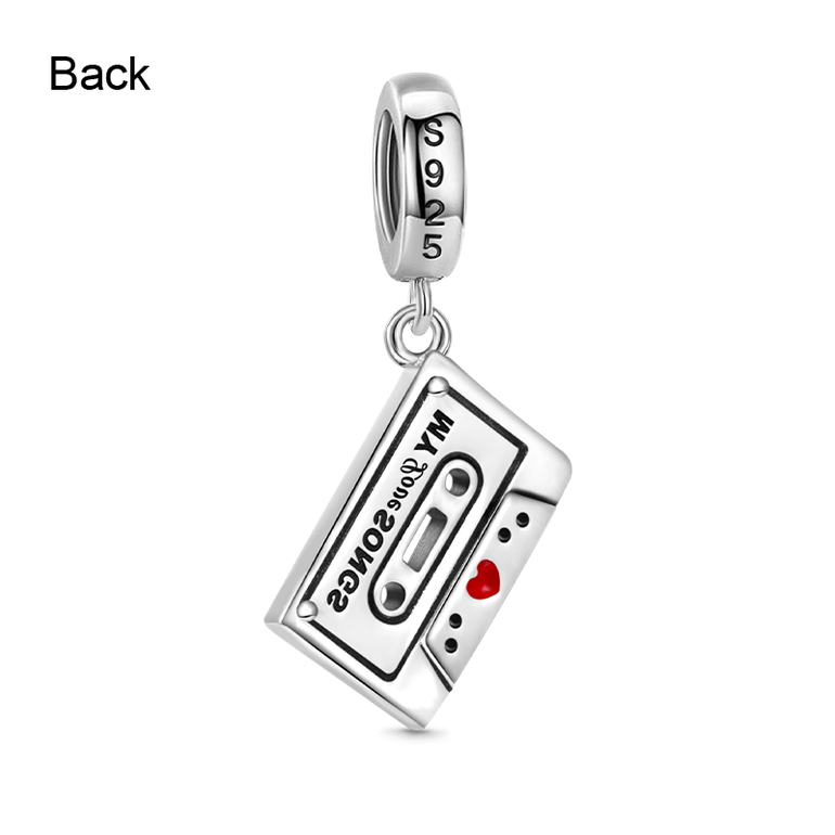 Gnoce Cassette Tape Pendant Dangle Charm