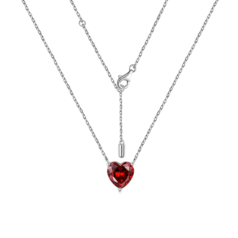 Gnoce Birthstone Heart Necklaces