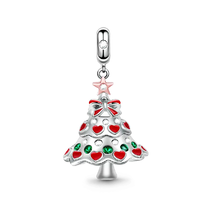 Christmas Tree Charm Pendant S925 Silver For Gift