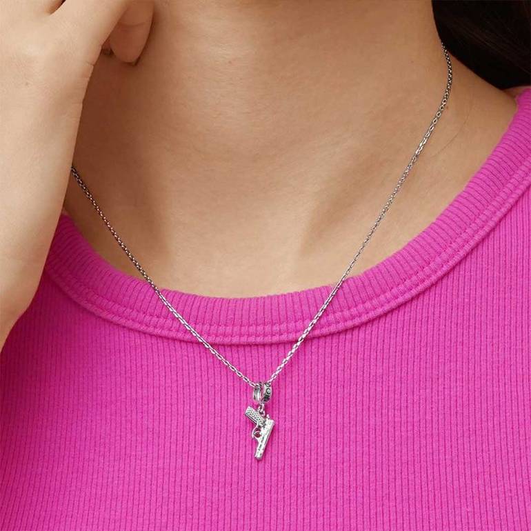 Gnoce Bullet Gun Pistol Pendant Dangle Charm