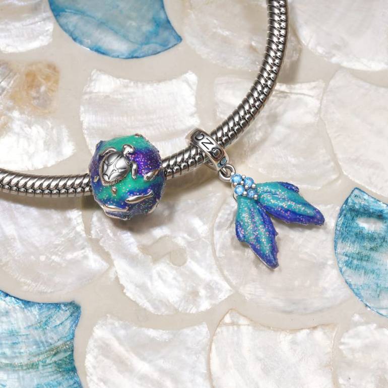 Gnoce Summer Ocean Series Round Charm
