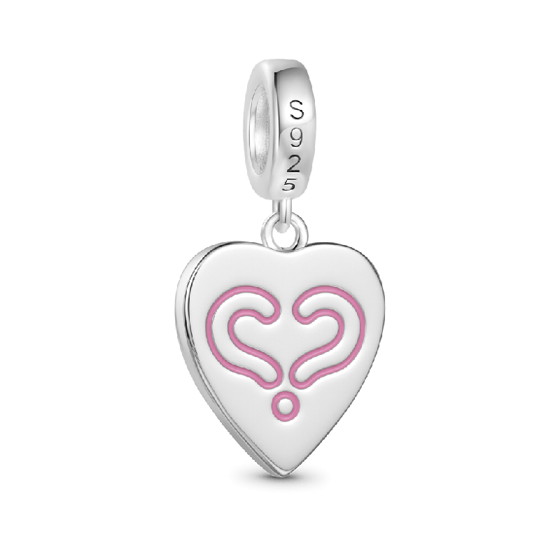 Gnoce Expressing Love Heart-shaped Pointer Pendant Dangle Charm