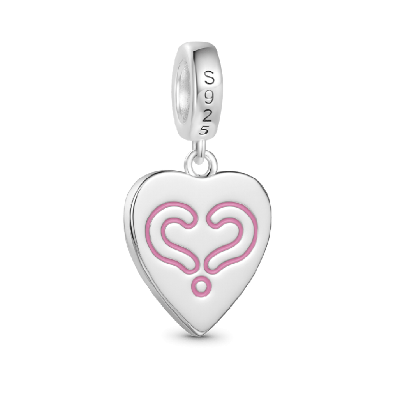 Gnoce Expressing Love Heart-shaped Pointer Pendant Dangle Charm