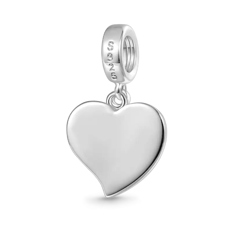 Gnoce “Forever in my Heart” Dog Paw Love Pendant Dangle Charm
