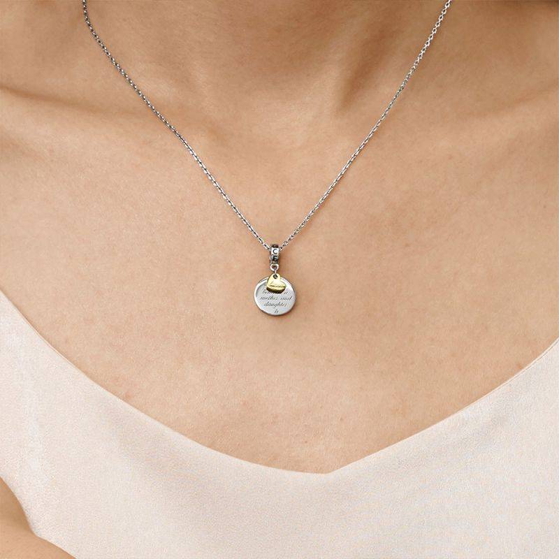 Gnoce Mother & Daughter Forever Love Pendant Dangle Charm