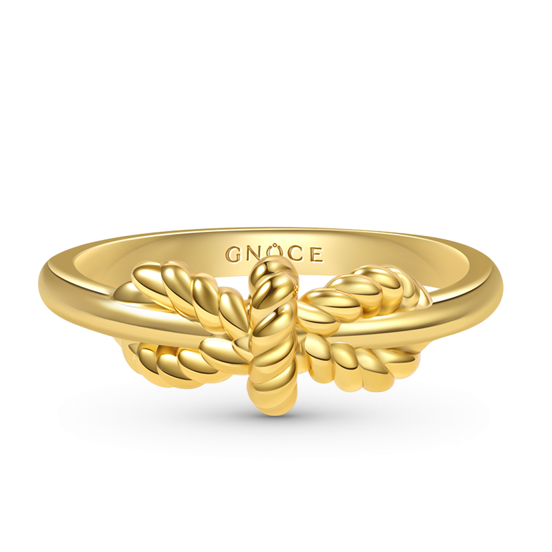 Gnoce Exquisite Bow Tie Ring