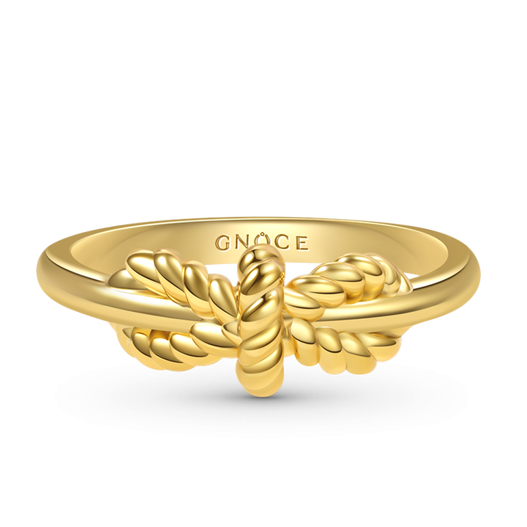 Gnoce Exquisite Bow Tie Ring