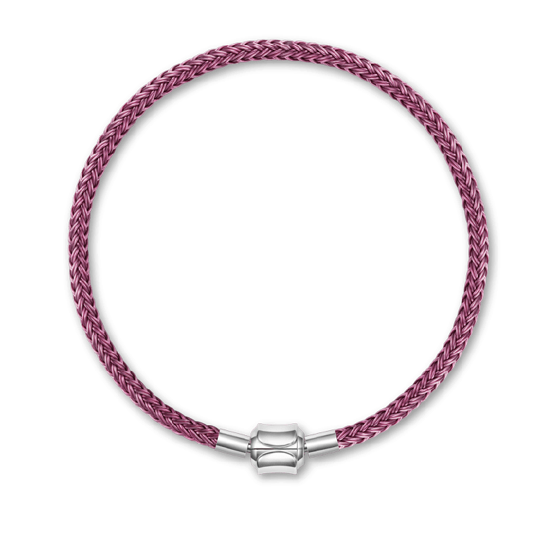 Gnoce Purple Basic Bracelets with 2 Pieces of Stoppers
