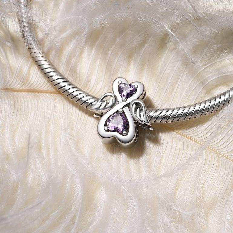 Gnoce Birthstone Angel Charm