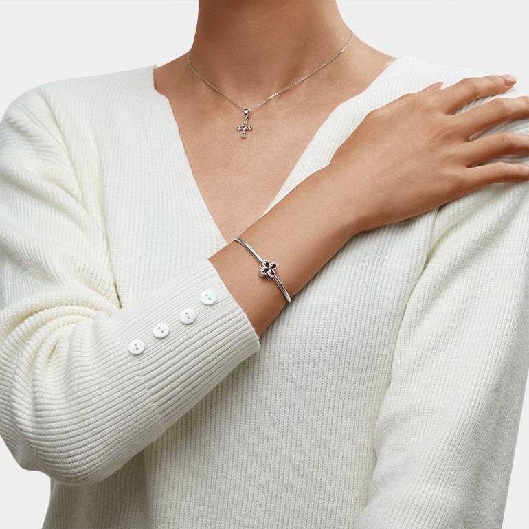 Gnoce Lucky Clover Birthstone Basic Charm