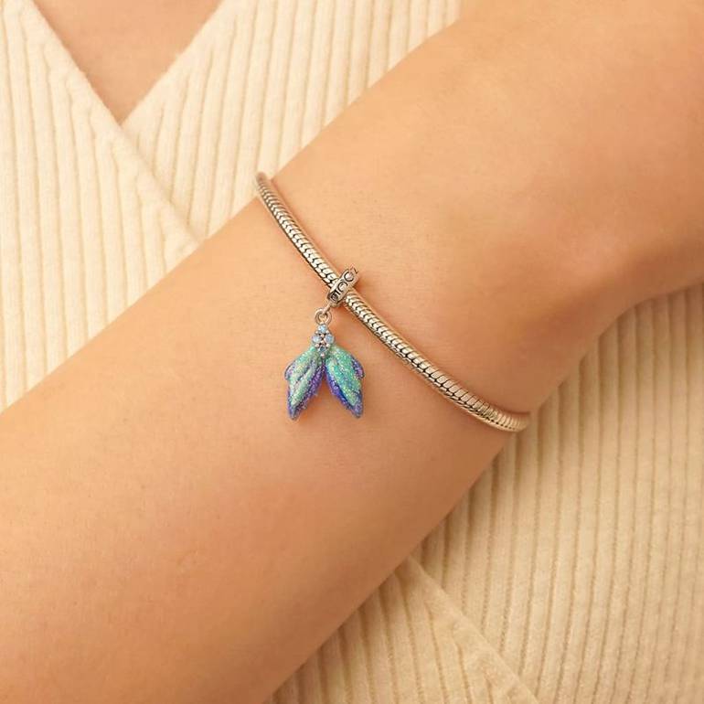 Gnoce Ocean Mermaid Tail Pendant Dangle Charm