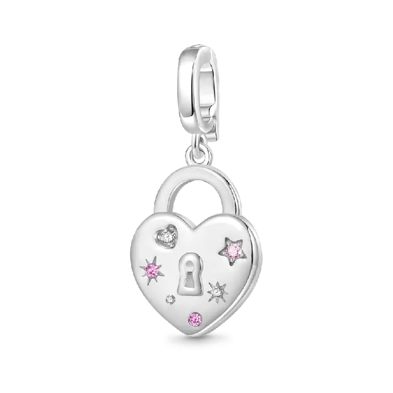 Gnoce Love Lock Clasp Clusters Charm