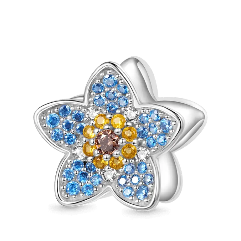 Gnoce Blooming Forget-Me-Not Flower Charm