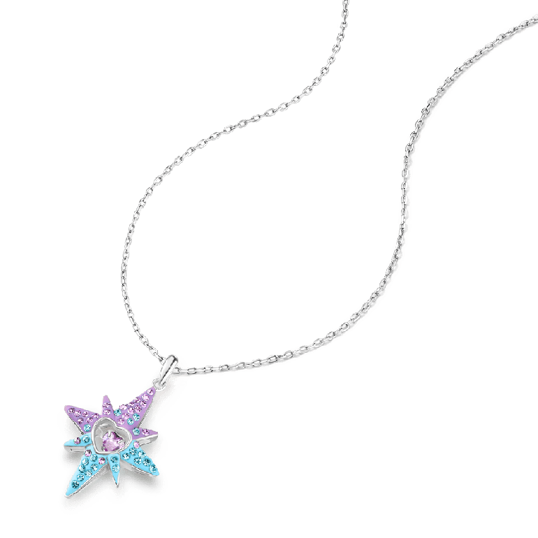 Gnoce Dancing Heart Eight-Pointed Star Necklaces